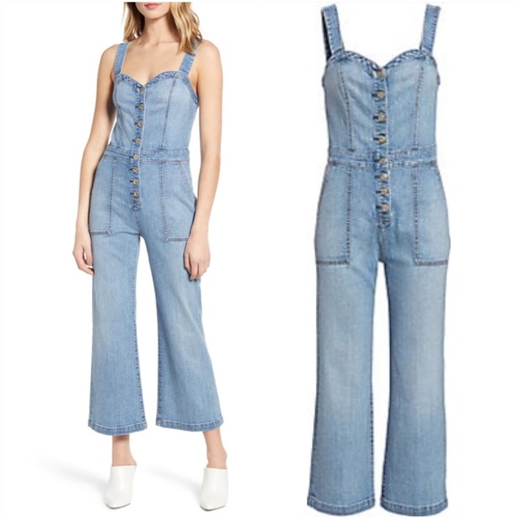 7 For All Mankind Denim - 7 For All Mankind Culotte Jumpsuit
